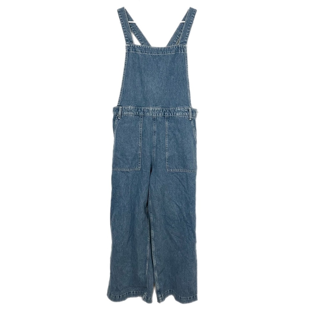 Wide Leg Denim Overalls